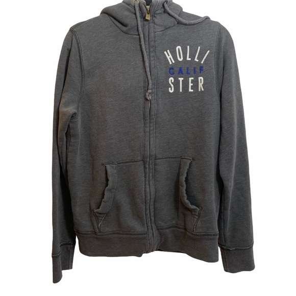 Hollister Other - Hollister Gray Faux Fur Zip Up Hoodie